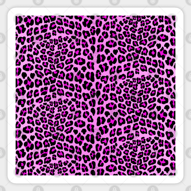 Pink leopard print Sticker by rlnielsen4